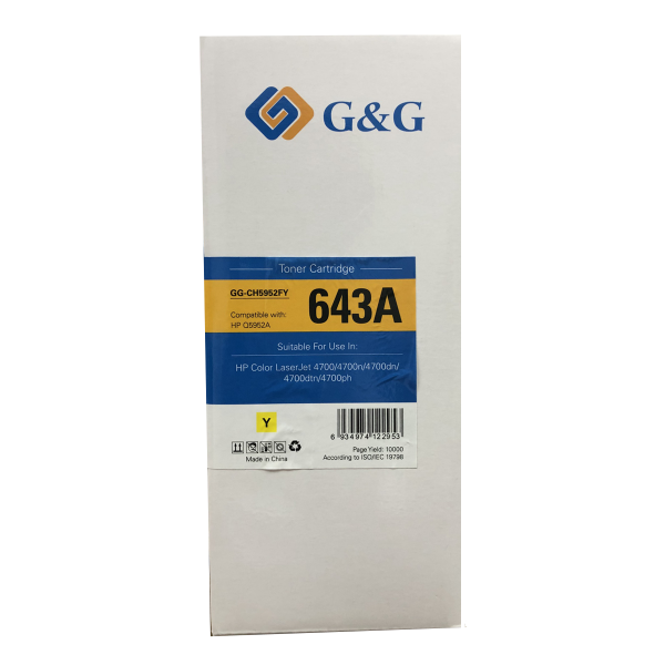 Mực in G&G Laser màu Yellow GG-CH5952FY