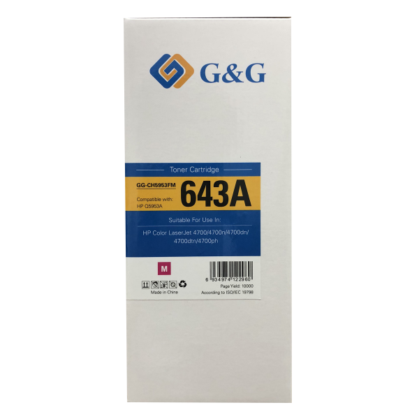 Mực in G&G Laser màu Magenta GG-CH5953FM