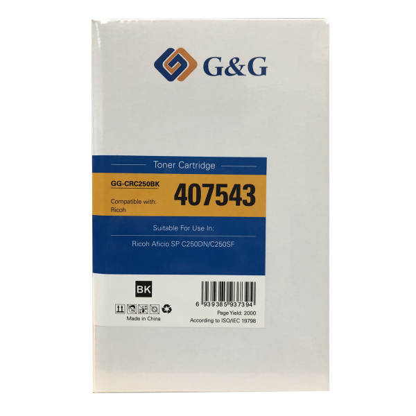 Mực in G&G Laser màu đen GG-CRC250BK