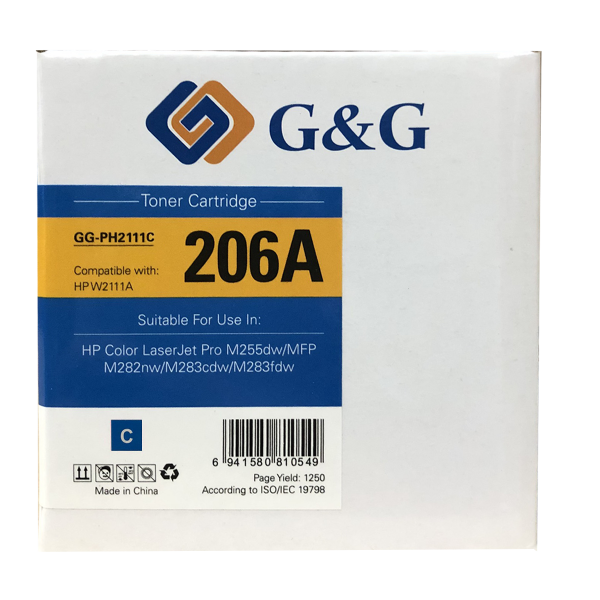 Mực in G&G Laser màu Cyan GG-PH2111C