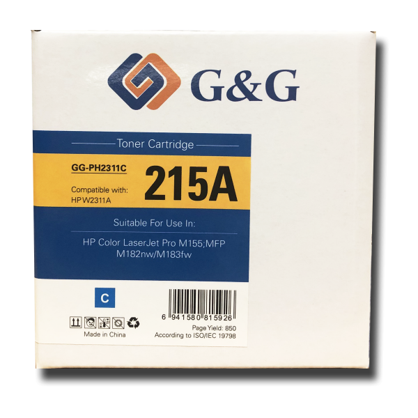 Mực in G&G Laser màu Cyan GG-PH2311C
