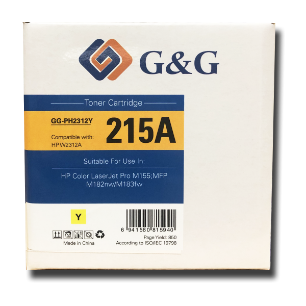 Mực in G&G Laser màu Yellow GG-PH2312Y