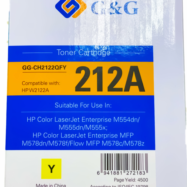 Mực in G&G Laser màu Yellow GG-CH2122QFY