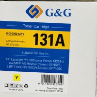 Mực in G&G Laser màu Yellow GG-CH212FY