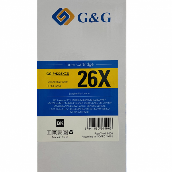 Mực in G&G Laser trắng đen GG-PH226XCU