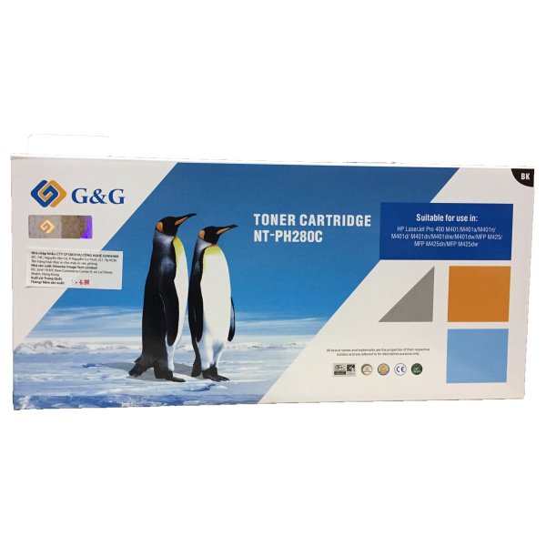Mực in G&G Laser Trắng Đen NT-PH280C