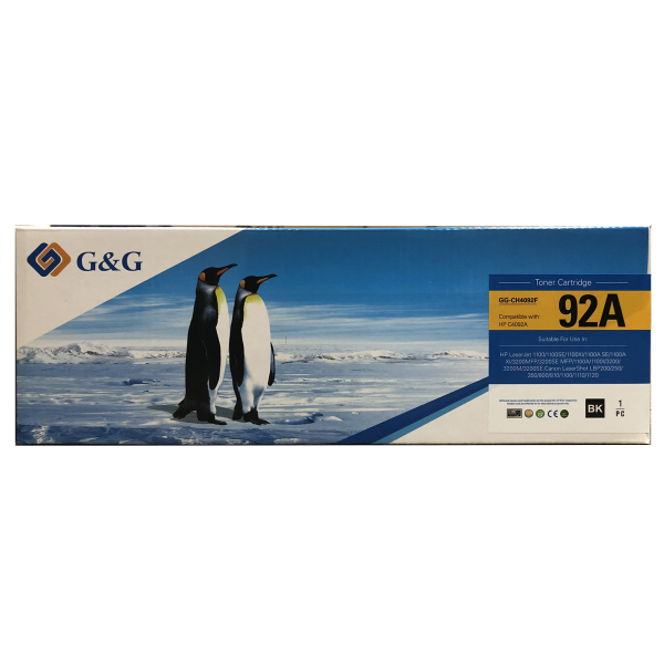 Mực in G&G Laser Trắng Đen GG-CH4092F