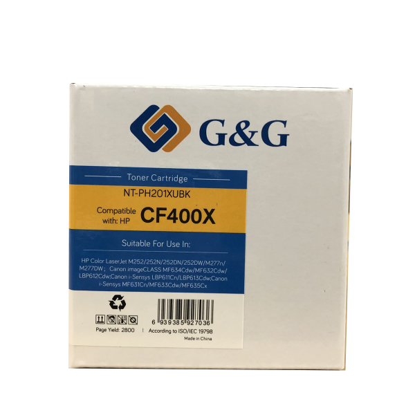 Mực in G&G Laser màu đen NT-PH201XUBK
