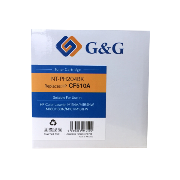 Mực in G&G Laser màu Đen NT-PH204BK