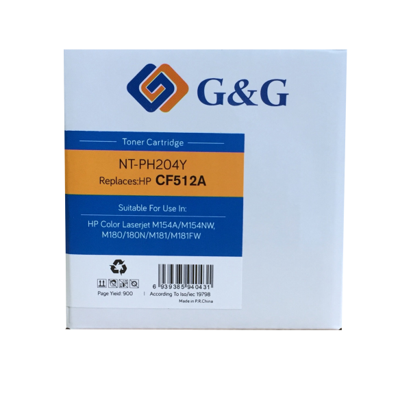 Mực in G&G Laser màu Yellow NT-PH204Y