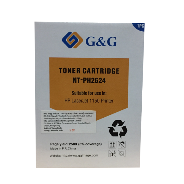 Mực in G&G Laser Trắng Đen NT-PH2624