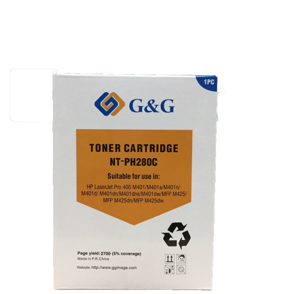 Mực in G&G Laser Trắng Đen NT-PH280C