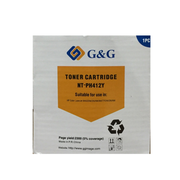 Mực in G&G Laser màu Yellow NT-PH412Y