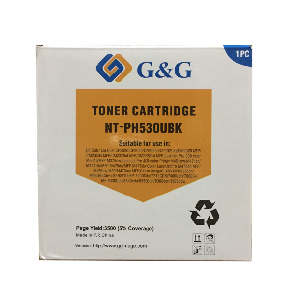 Mực in G&G Laser màu đen NT-PH530UBK