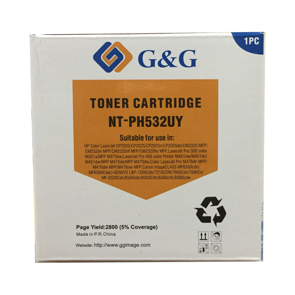 Mực in G&G Laser màu Yellow NT-PH532UY