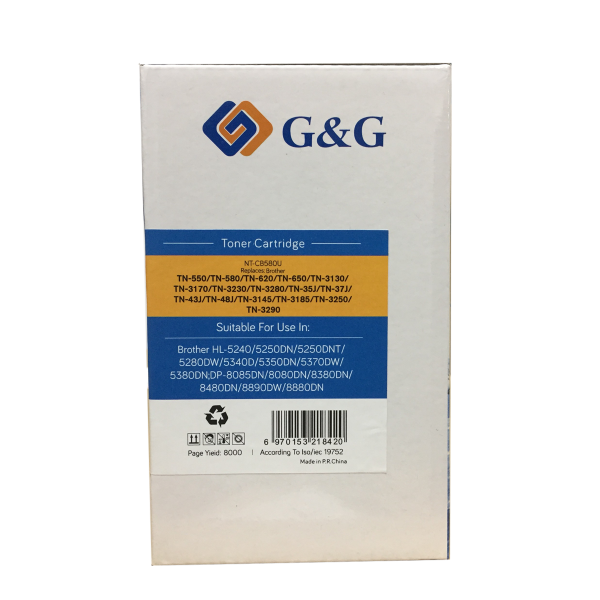 Mực in G&G Laser Trắng Đen NT-CB580U