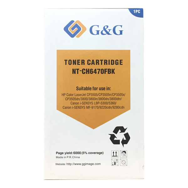 Mực in G&G Laser màu Đen NT-CH6470FBK