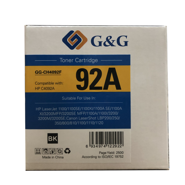 Mực in G&G Laser Trắng Đen GG-CH4092F
