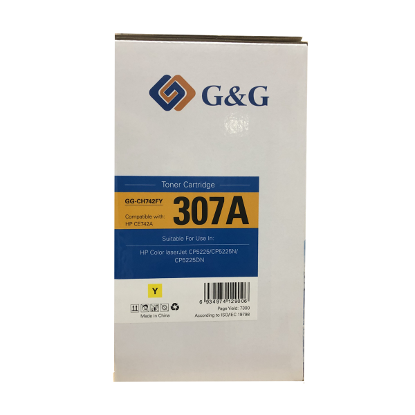 Mực in G&G Laser màu Yellow GG-CH742FY