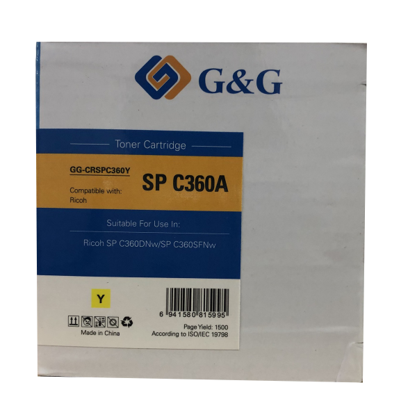 Mực in G&G Laser màu Yellow GG-CRSP360Y