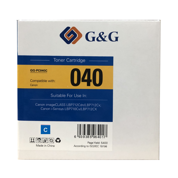 Mực in G&G Laser màu Cyan GG-PC040C