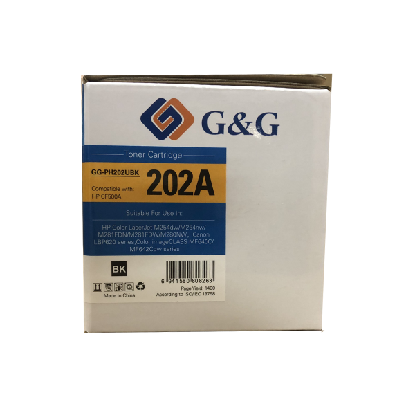 Mực in G&G Laser màu đen GG-PH202UBK