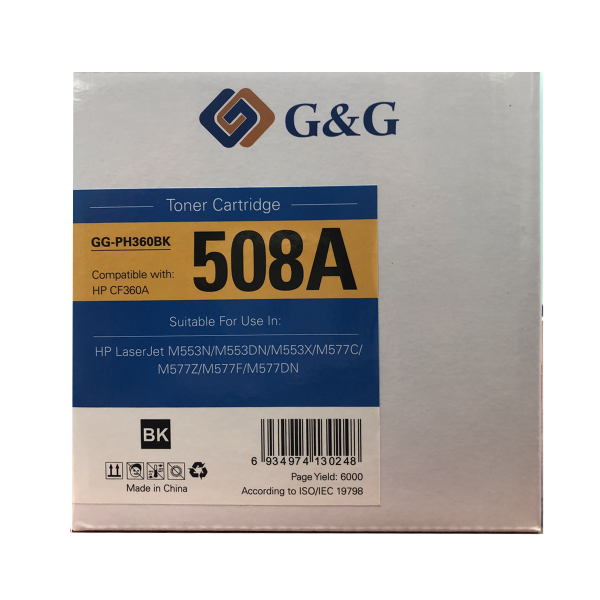 Mực in G&G Laser màu đen GG-PH360BK