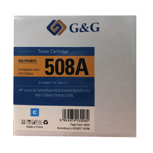 Mực in G&G Laser màu Cyan GG-PH361C
