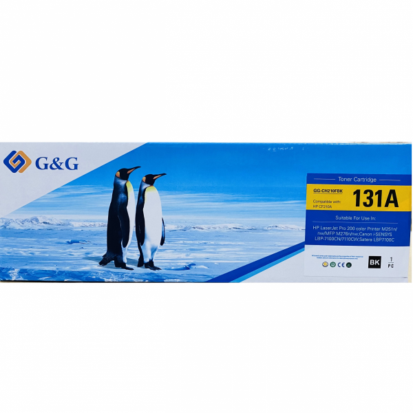 Mực in G&G Laser màu đen GG-CH210FBK