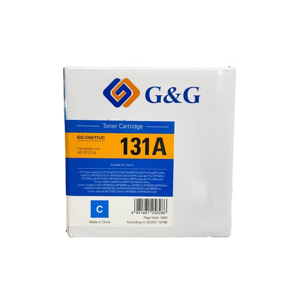 Mực in G&G Laser màu Cyan GG-CH211UC