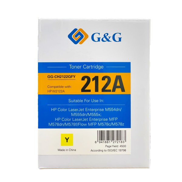 Mực in G&G Laser màu Yellow GG-CH2122QFY