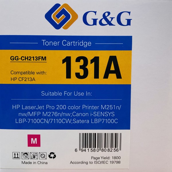 Mực in G&G Laser màu Magenta GG-CH213FM