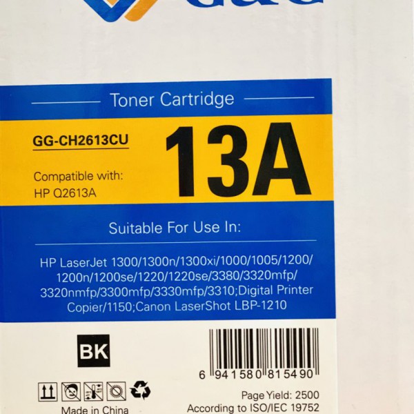 Mực in G&G Laser màu BLACK GG-CH2613CU