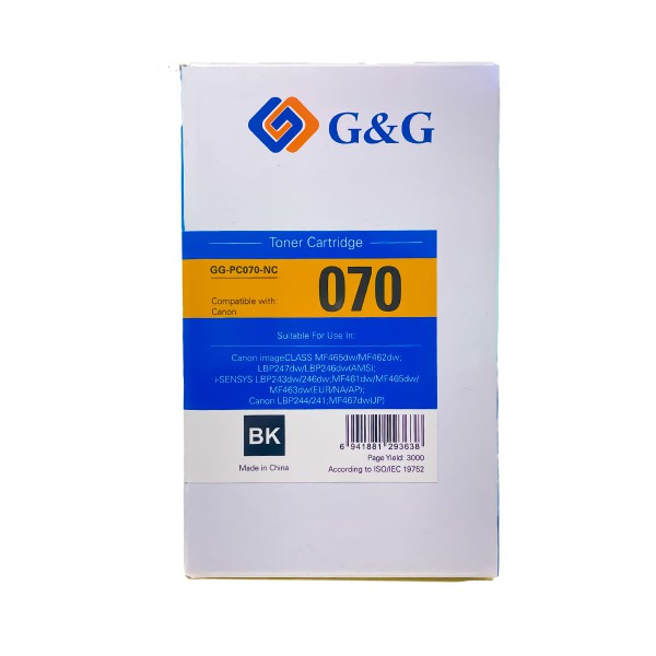 Mực in G&G Laser màu đen GG-PC070-NC