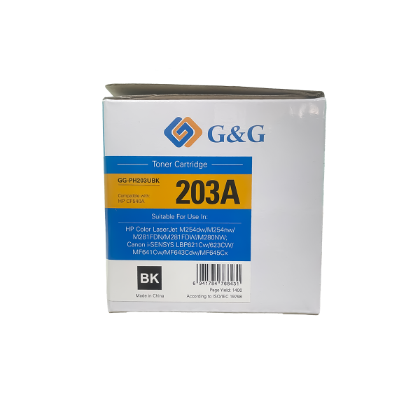Mực in G&G Laser màu đen GG-PH203UBK
