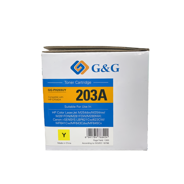 Mực in G&G Laser màu Yellow GG-PH203UY